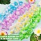 24 Pcs Leis for Luau Party – Colorful Hawaiian Silk Flower Necklaces – Tropical Hula Dance Party Decorations, Summer Beach & Pool Party Favors